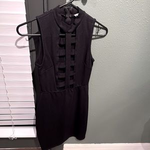 Charlotte Russe black cut out dress